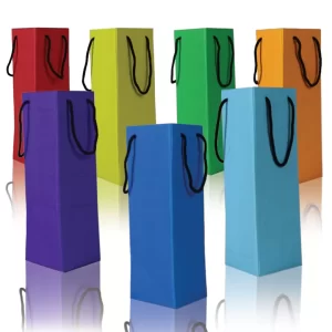 Wine Bottle Carrier (set of 7) with fluted texture